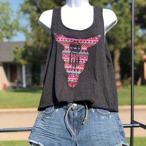 Aztec bull swing tank top size Large